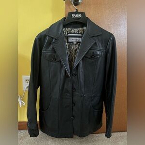 Wilsons Leather Dark Leather Jacket